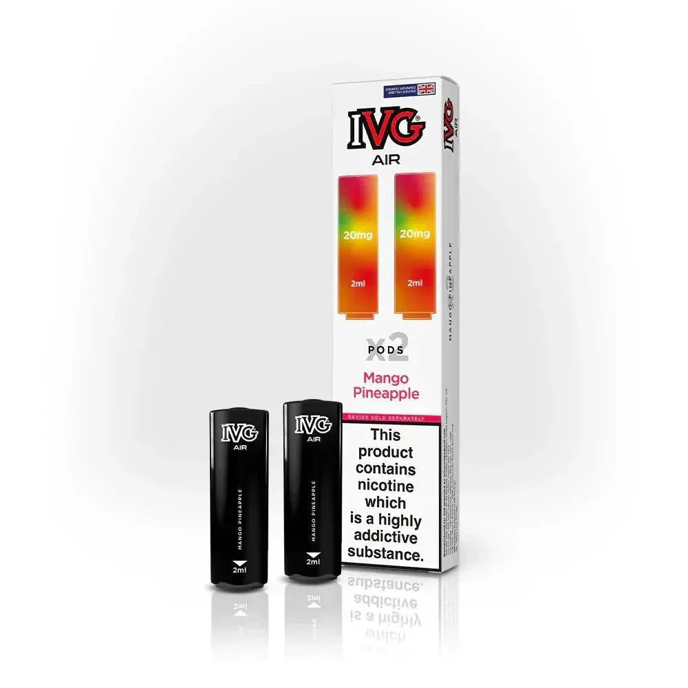 IVG Air Replacement Pods – Pack of 10 | 20mg Nic Salt | 27 Flavours | Wholesale UK IVG